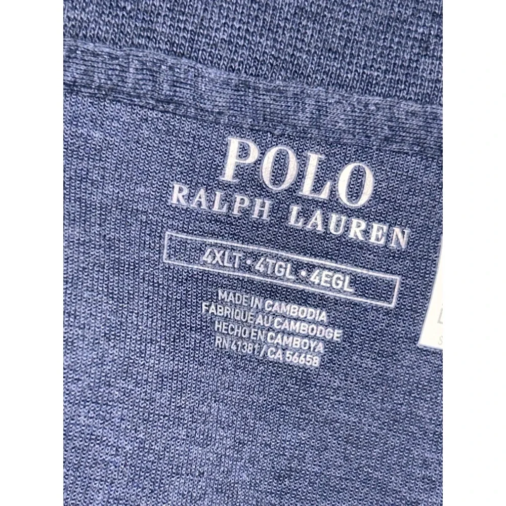 Polo Ralph Lauren double-knit quarter-snap mockneck sweatshirt 4XLT
